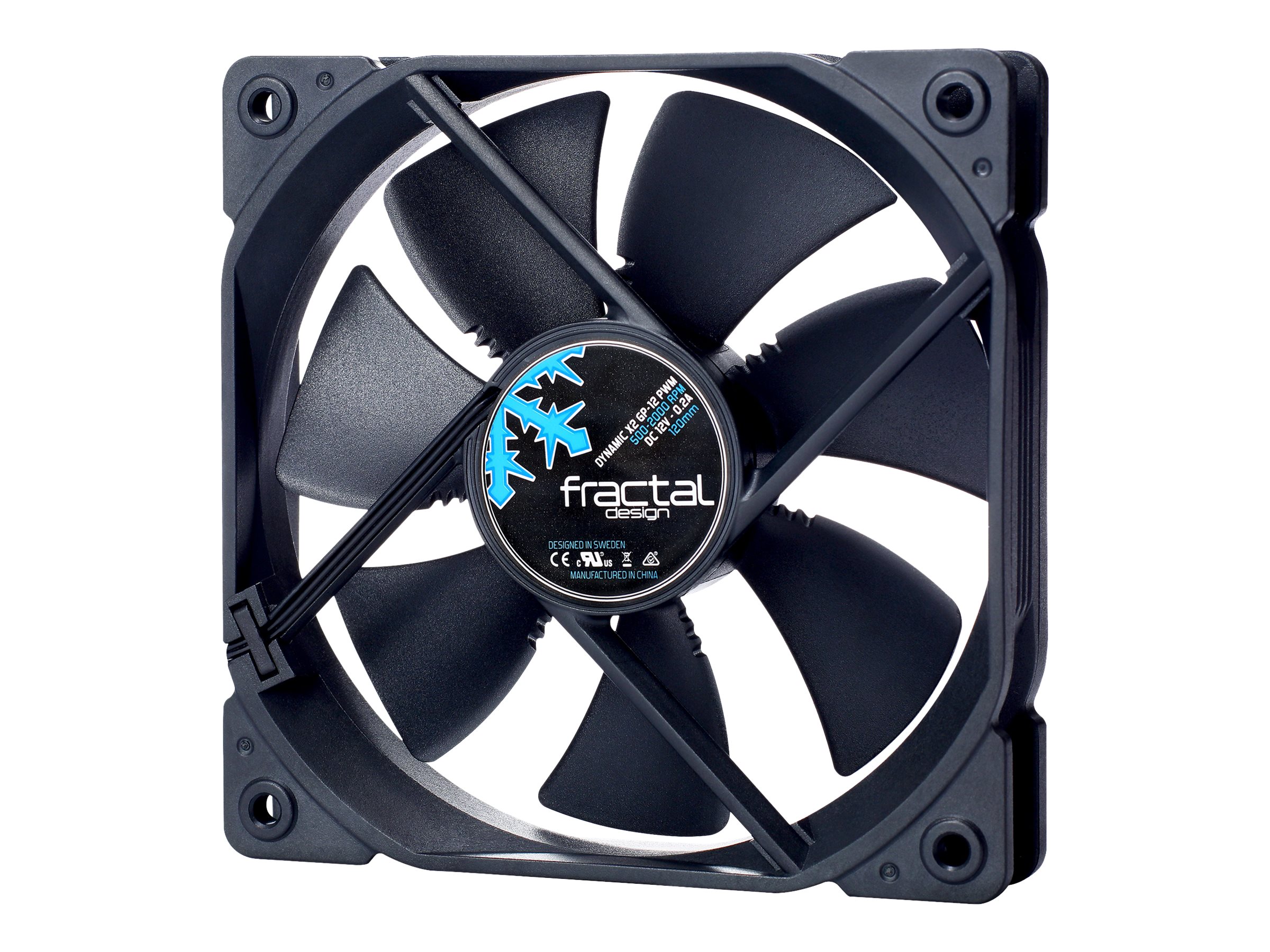 Fractal Design Dynamic X2 GP-12 PWM - Gehäuselüfter120 mm - Schwarz