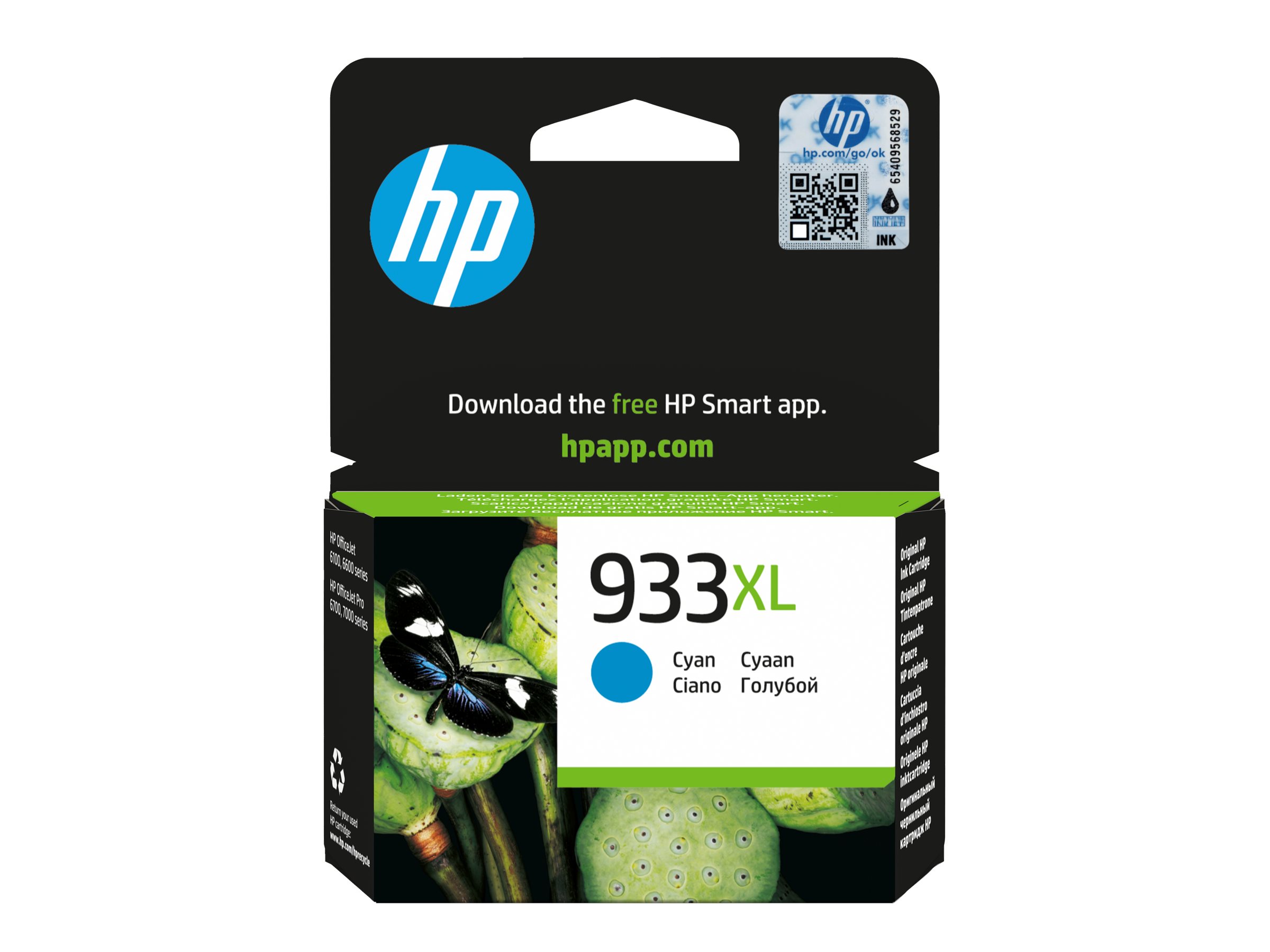 HP 933XL - Hohe Ergiebigkeit - Cyan - originalTintenpatrone