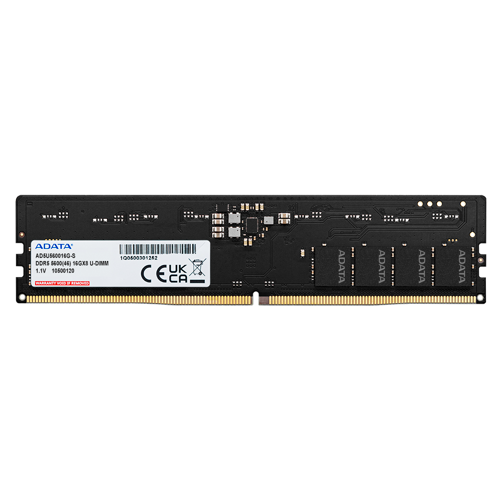 ADATA DDR5 - Kit - 16 GB: 2 x 8 GB - DIMM 288-PIN5600 MT/s / PC5-44800 - CL46 - 1.1 V - ungepuffert - on-die ECC