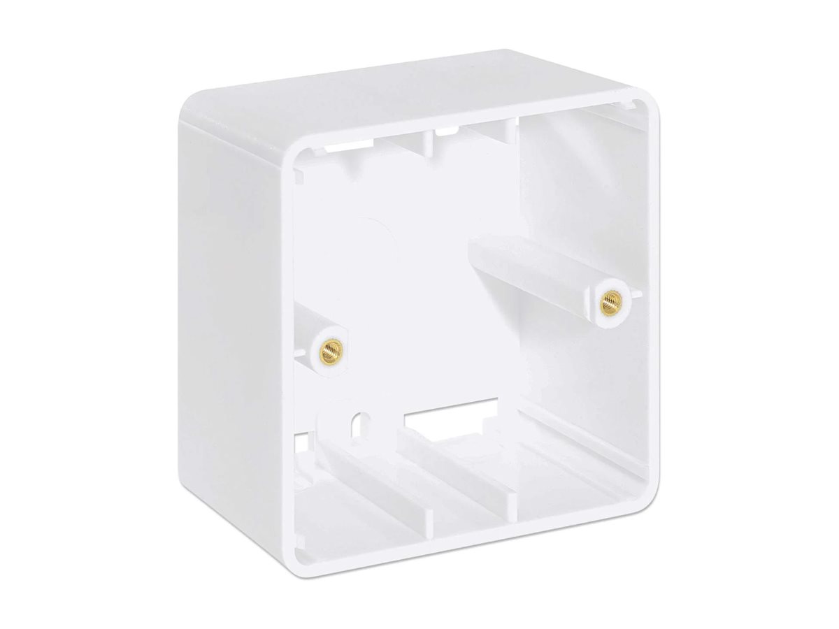 Intellinet Aufputzbox - Unterputzdose, fürWandplatten - Signal White - RAL 9003