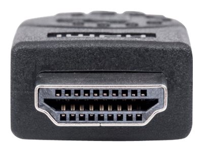 Manhattan HDMI Cable, 4K@30Hz (High Speed), 1.8mMale to Male - Black - Ultra HD 4k x 2k - Fully Shielded - Gold Plated Contacts -  - Polybag - HDMI-Kabel - HDMI männlich zu HDMI männlich - 1.8 m - Dop