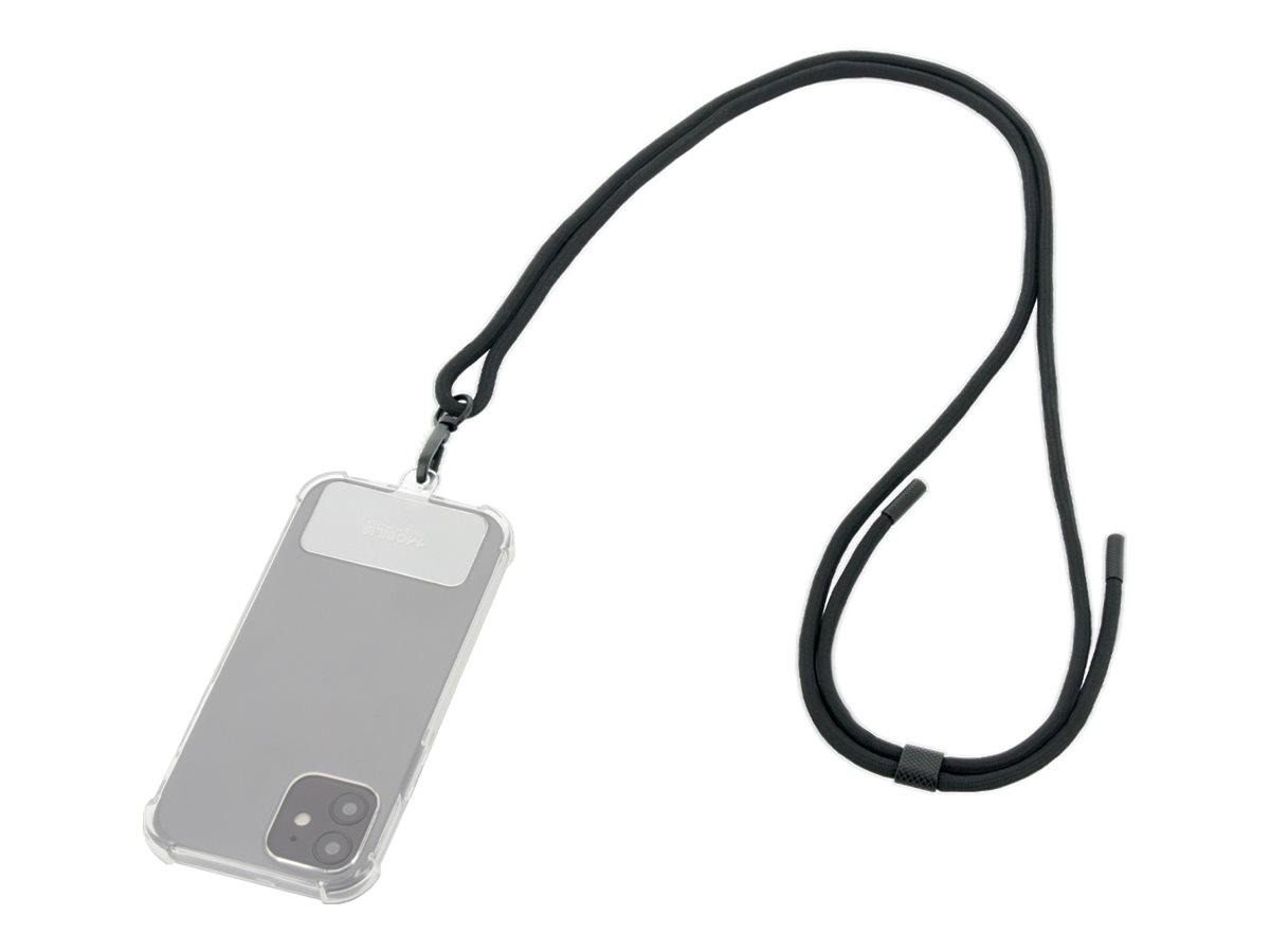 Mobilis Tragriemen für Mobiltelefon-Schutzhülleuniversal - abnehmbar - Schwarz