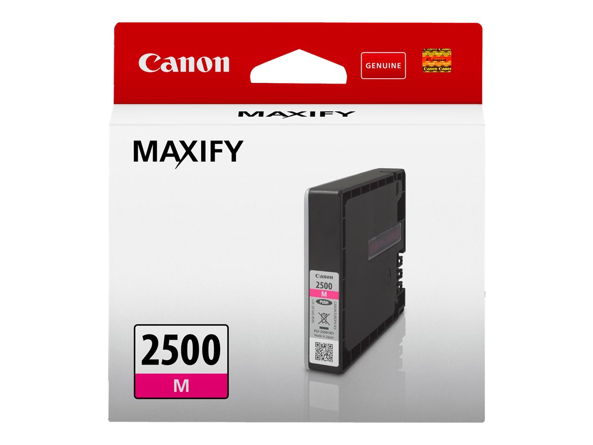 Canon PGI-2500M - 9.6 ml - Magenta - originalTintenbehälter - für MAXIFY iB4050 - iB4150 - MB5050 - MB5150 - MB5155 - MB5350 - MB5450 - MB5455