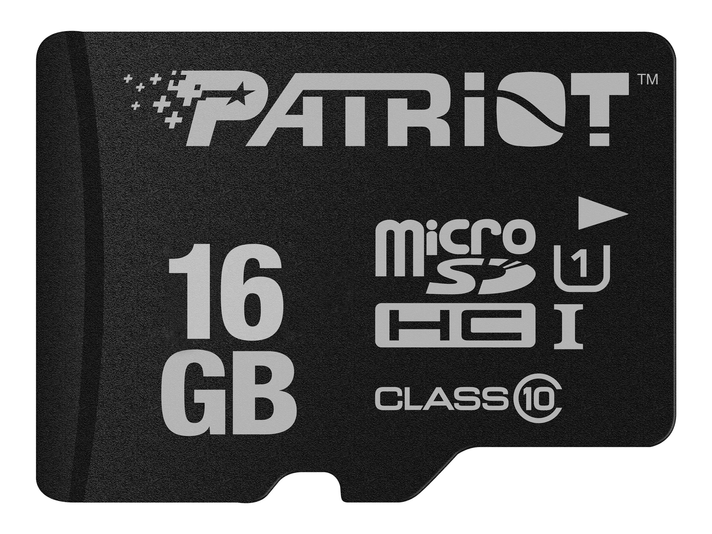 PATRIOT LX Series - Flash-Speicherkarte - 16GB - UHS-I U1 / Class10 - microSDHC UHS-I