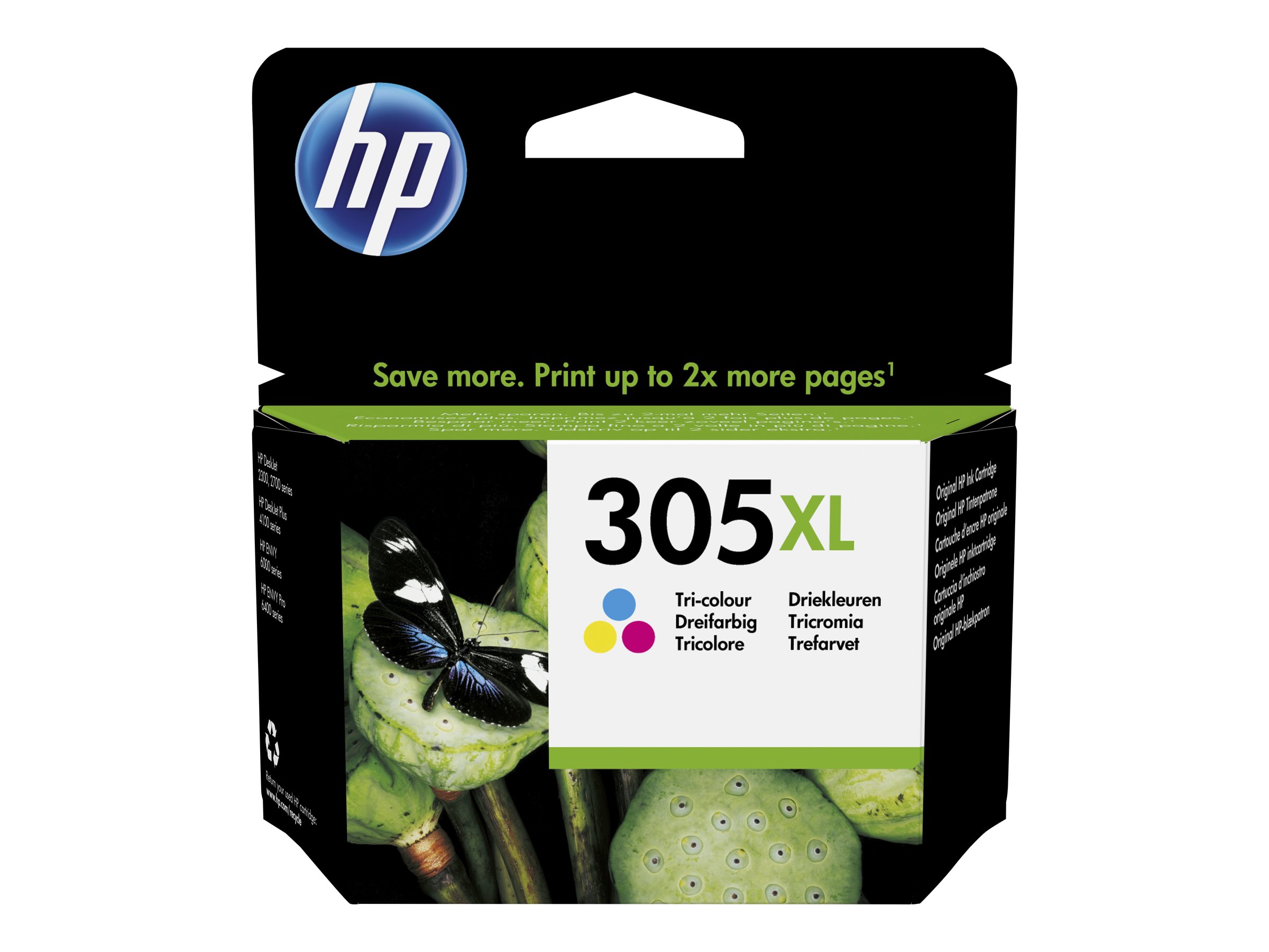 HP Tinte 3YM63AE 305XL XL c m y - Original - Tintenpatrone - Original - TintenpatroneCyan - Magenta - Yellow - 5 ml