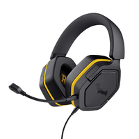 Trust 25784, Kabelgebunden, Gaming, 20 - 20000 Hz, 284 g, Kopfhörer, Schwarz, GelbGXT492BM Carus Headset für verschiedene Plattformen