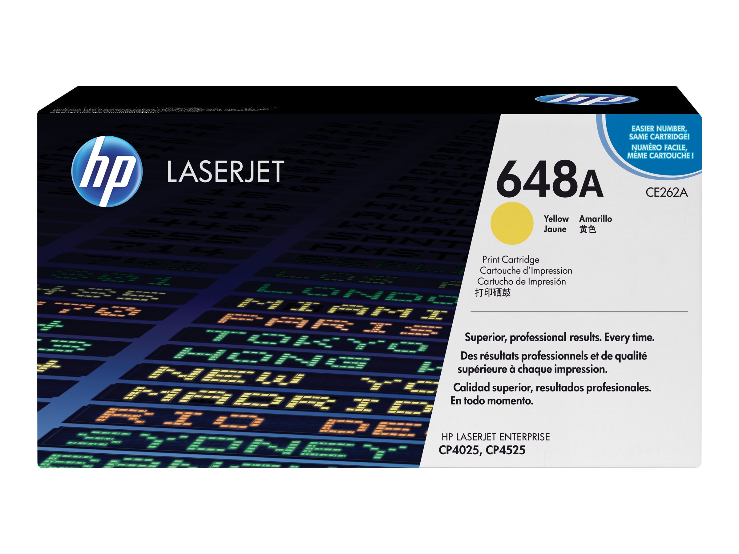 HP 648A - Gelb - original - LaserJet - Tonerpatrone (CE262A)für Color LaserJet Enterprise CP4025dn - CP4025n - CP4525dn - CP4525n - CP4525xh