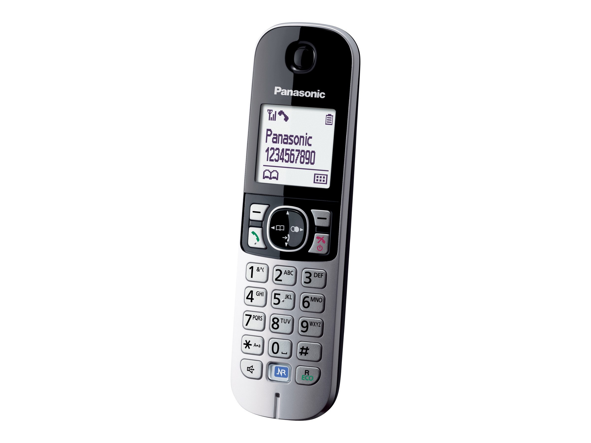 Panasonic KX-TG6811 - Schnurlostelefon mit RufnummernanzeigeDECT - Pearly Silver