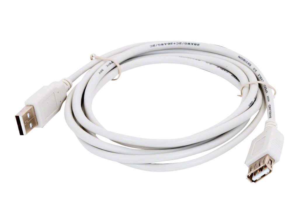 Goobay USB-Verlängerungskabel - USB (W) zu USB (M)1.8 m - Grau