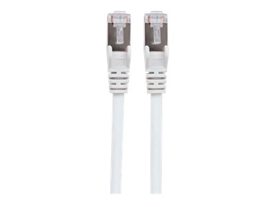 Intellinet Network Patch Cable, Cat7 Cable/Cat6A Plugs, 3m, White, Copper, S/FTP, LSOH / LSZH, PVC, RJ45, Gold Plated Contacts, Snagless, Booted, , Polybag - Netzwerkkabel - RJ-45 (M)zu RJ-45 (M) - 3