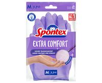 Spontex Extra Comfort, Latex, Violett, Weiblich, M, Baumwolle, Maschinenwäsche