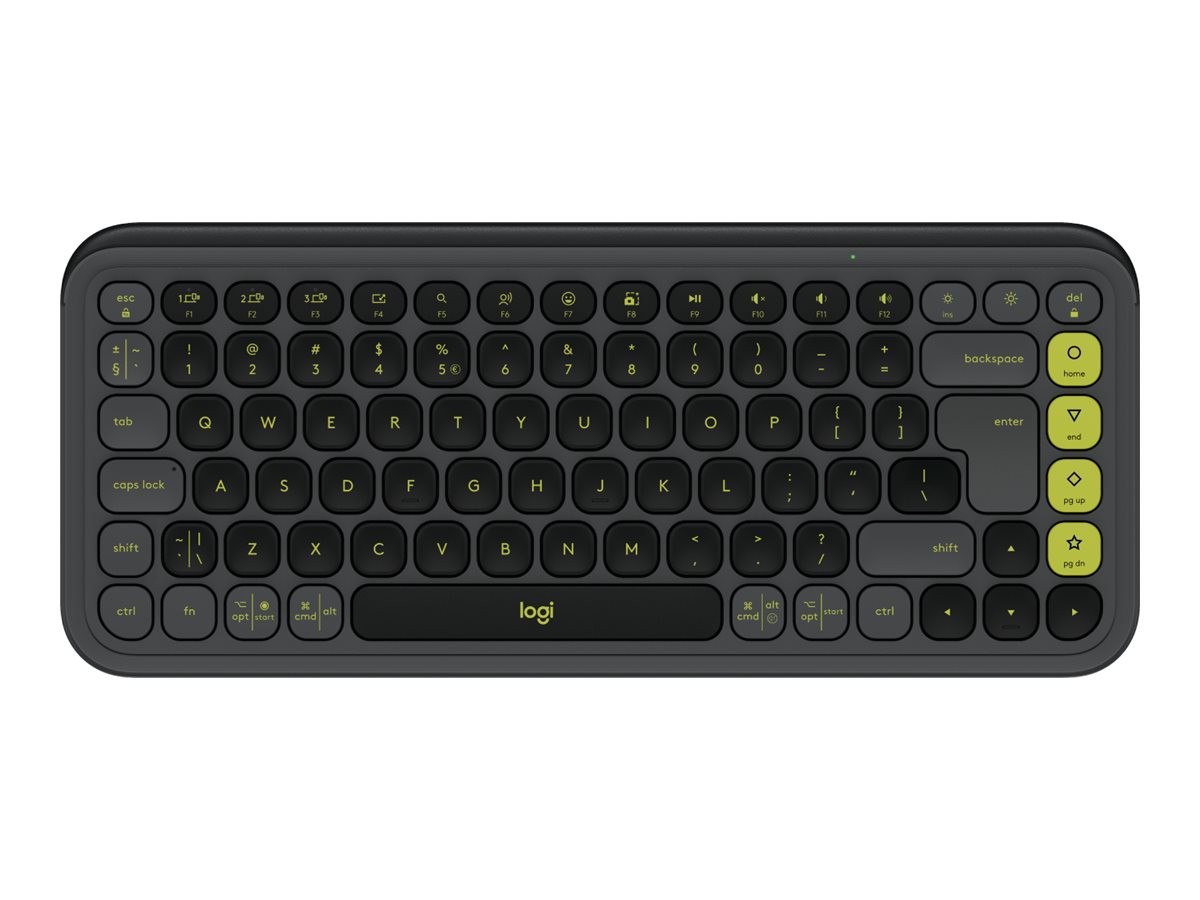 Logitech POP Icon Keys - Tastatur - kabellos Bluetooth LE - QWERTY US International - Graphite grün