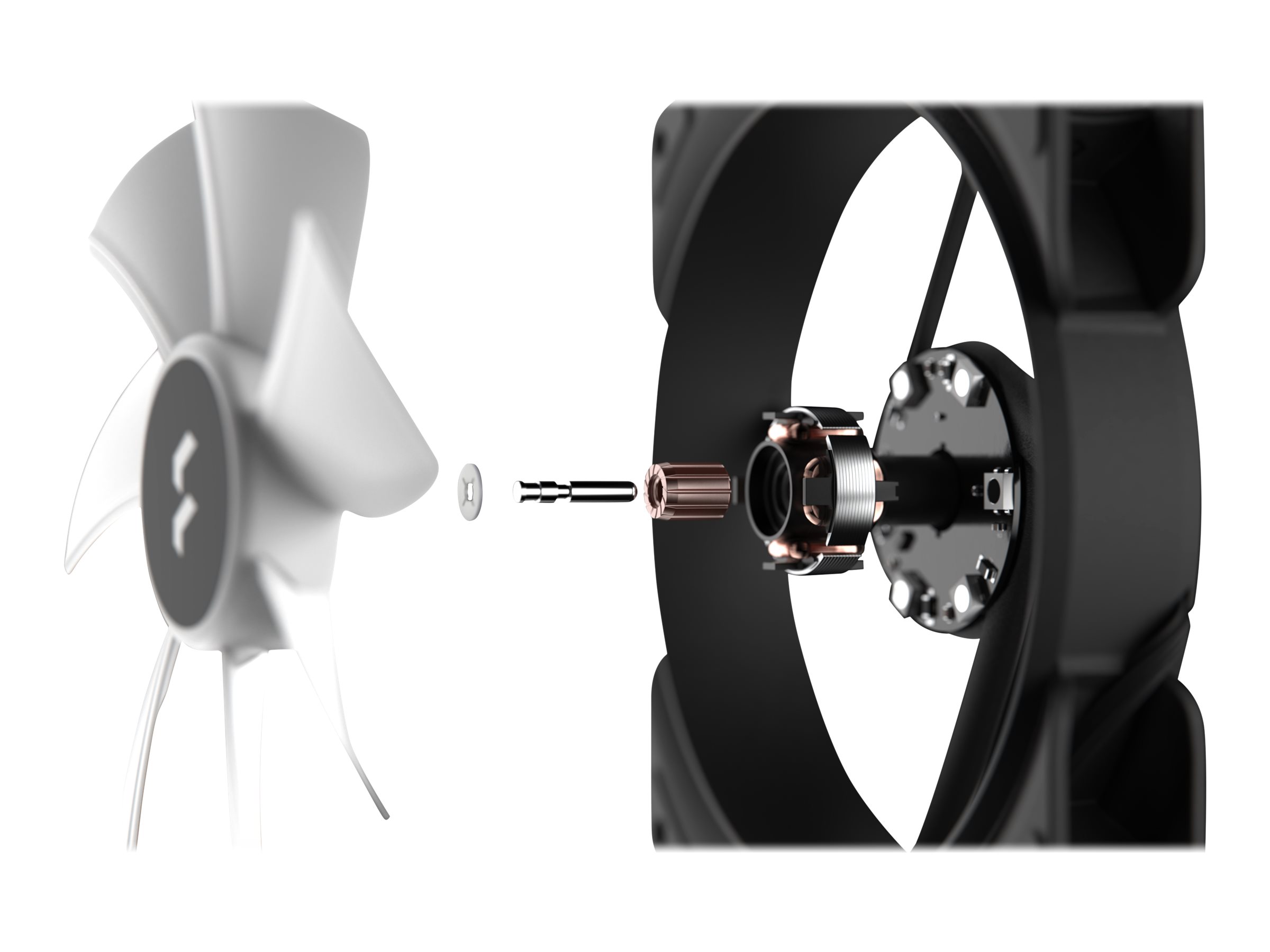 Fractal Design Aspect 12 RGB PWM - Gehäuselüfter - 120 mm - Schwarz (Packung mit 3)500 rpm - 12 V - 55,94 cfm