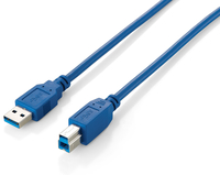 Equip USB-Kabel - USB Typ A (M) zu USB Type B (M)USB 3.0 - 1 m - geformt - Blau
