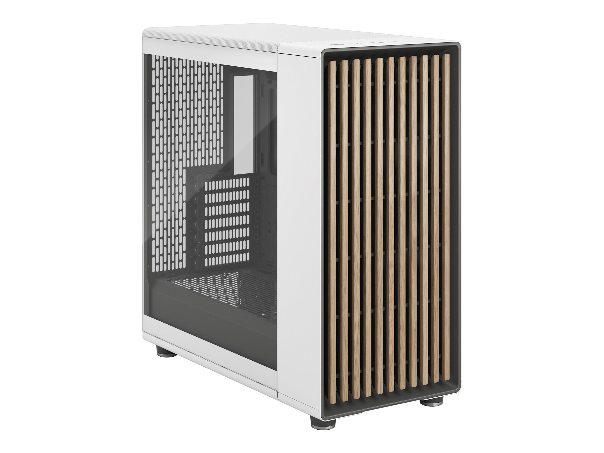 Fractal Design North XL - Tower - E-ATX - Seitenteil mit Fenster (gehärtetes Glas)keine Spannungsversorgung (ATX) - Chalk White - USB/Audio/Mic