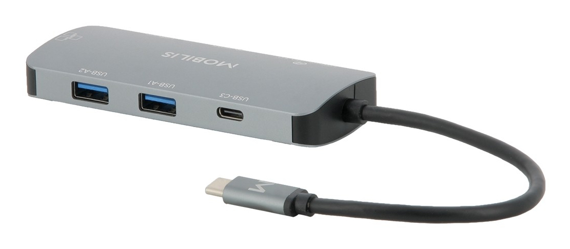 Mobilis Dockingstation - USB-C - HDMI - 1GbEE