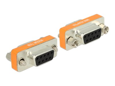 Delock Serieller Gender Changer - DB-9 (W)zu DB-9 (W) - Daumenschrauben