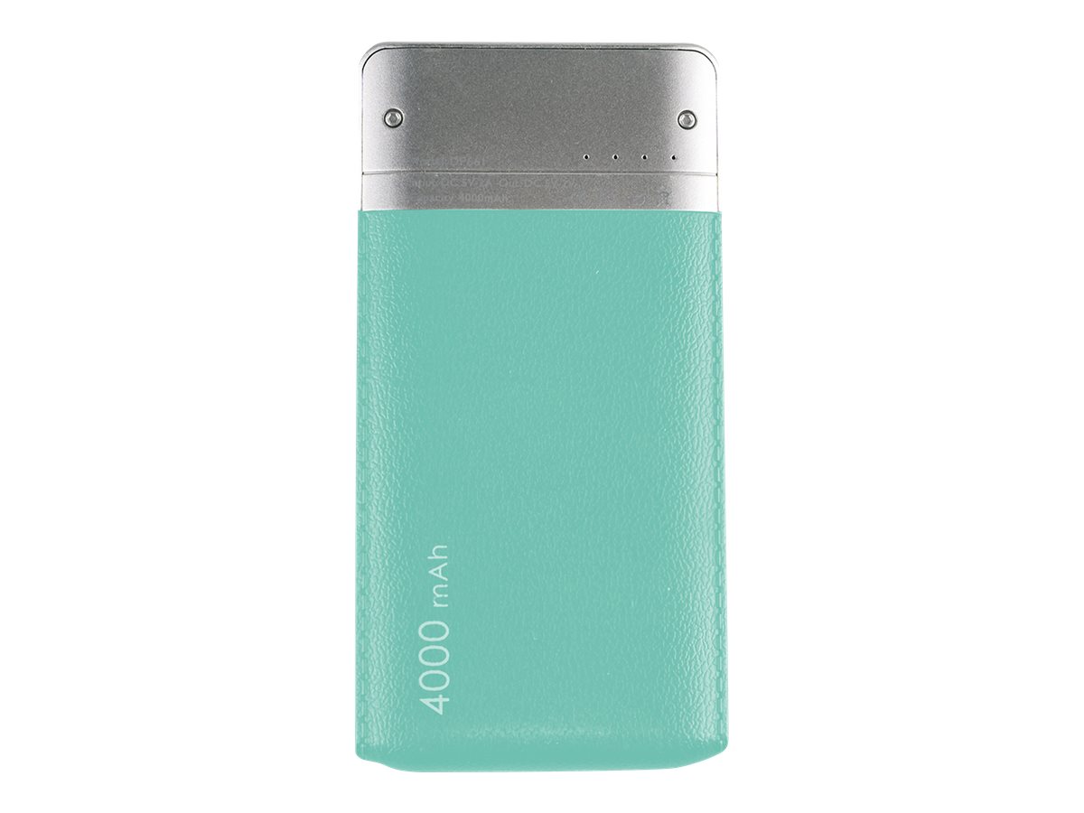 RealPower PB-4000 Fashion - Powerbank - 4000 mAh - 2 A (USB)Lake Blue
