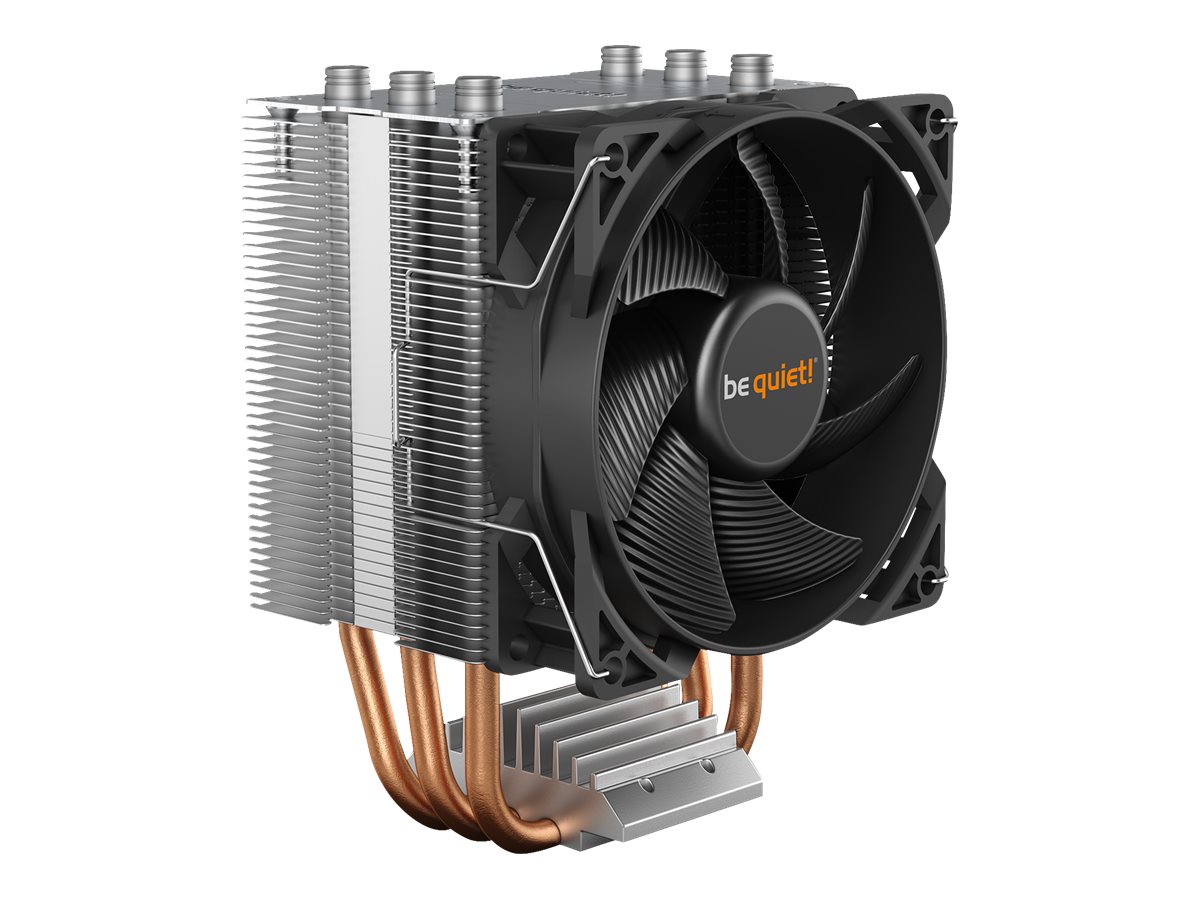 Be Quiet! Pure Rock Slim 2 - Prozessor-Luftkühler - (für: LGA1150, LGA1151, LGA1155, LGA1200, LGA1700, AM4, AM5)Aluminium mit Aluminium/Kupfer-Sockel - 92 mm - Silber