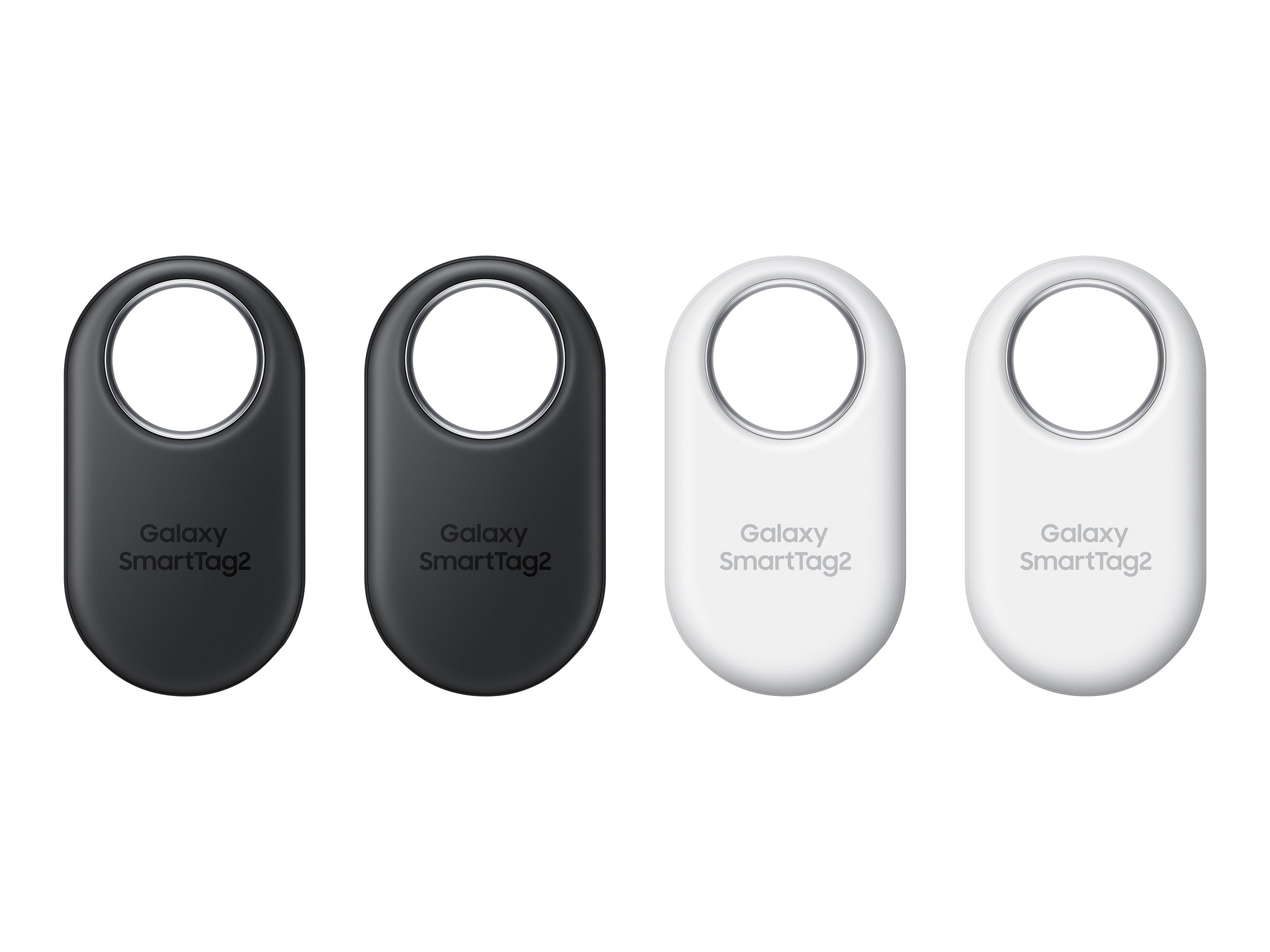 Samsung Galaxy SmartTag2 - Anti-Verlust Bluetooth-Tag für Handy - weiß, Schwarz (Packung mit 4)EI-T5600KWEGEU