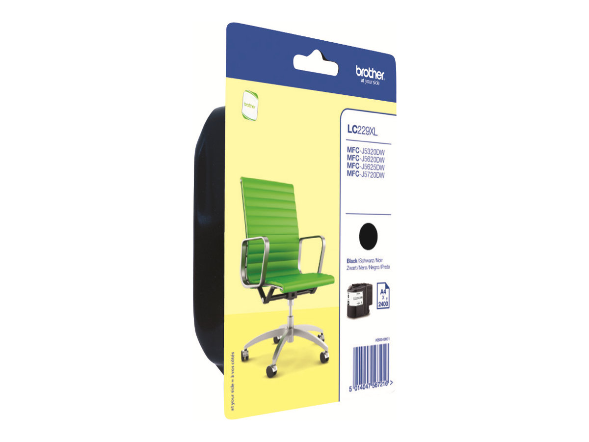 Brother LC229XLBKBP - Schwarz - original - BlisterverpackungTintenpatrone - für Brother MFC-J5320DW - MFC-J5625DW