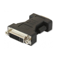 Techly Display-Adapter - HD-15 (VGA) (M) zu DVI-I (W)Daumenschrauben - Grau