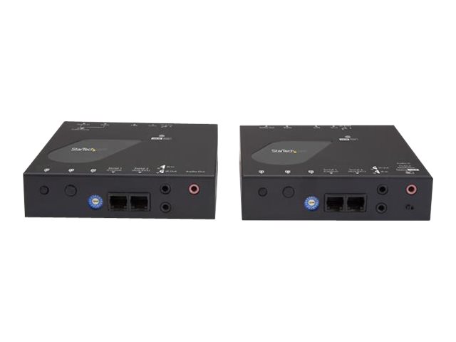 StarTech.com Startech HDMI über IP Extender Kit - Video overIP Externeder mit Videowand unterstützung - HDMI Extender / Verlängerung - 4K - Video- - Audio- - Infrarot- und serielle Erweiterung - 1GbE