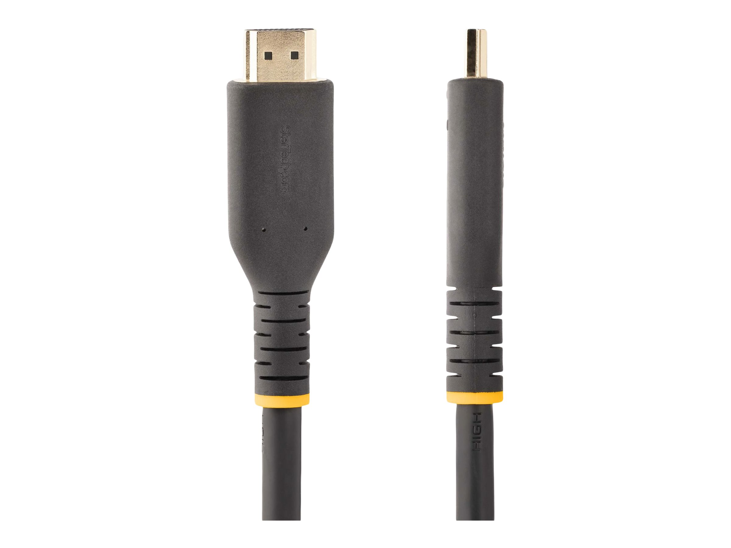 StarTech.com 10 m Aktives HDMI Kabel 4k, High-SpeedHDMI 2.0 ARC Kabel - Hohe Geschwindigkeit - HDMI-Kabel mit Ethernet - HDMI männlich zu HDMI männlich - 10 m - Schwarz