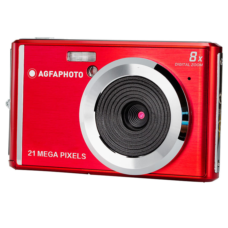 AgfaPhoto DC5200 - Digitalkamera - Kompaktkamera21.0 MPix - 720p - Rot