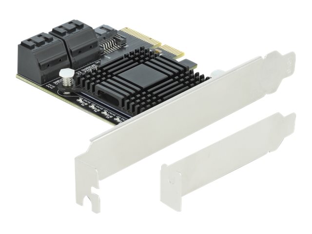 Delock 5 port SATA PCI Express x4 Card - LowProfile Form Factor - Speicher-Controller - SATA 6Gb/s - Low-Profile - PCIe 3.0 x4