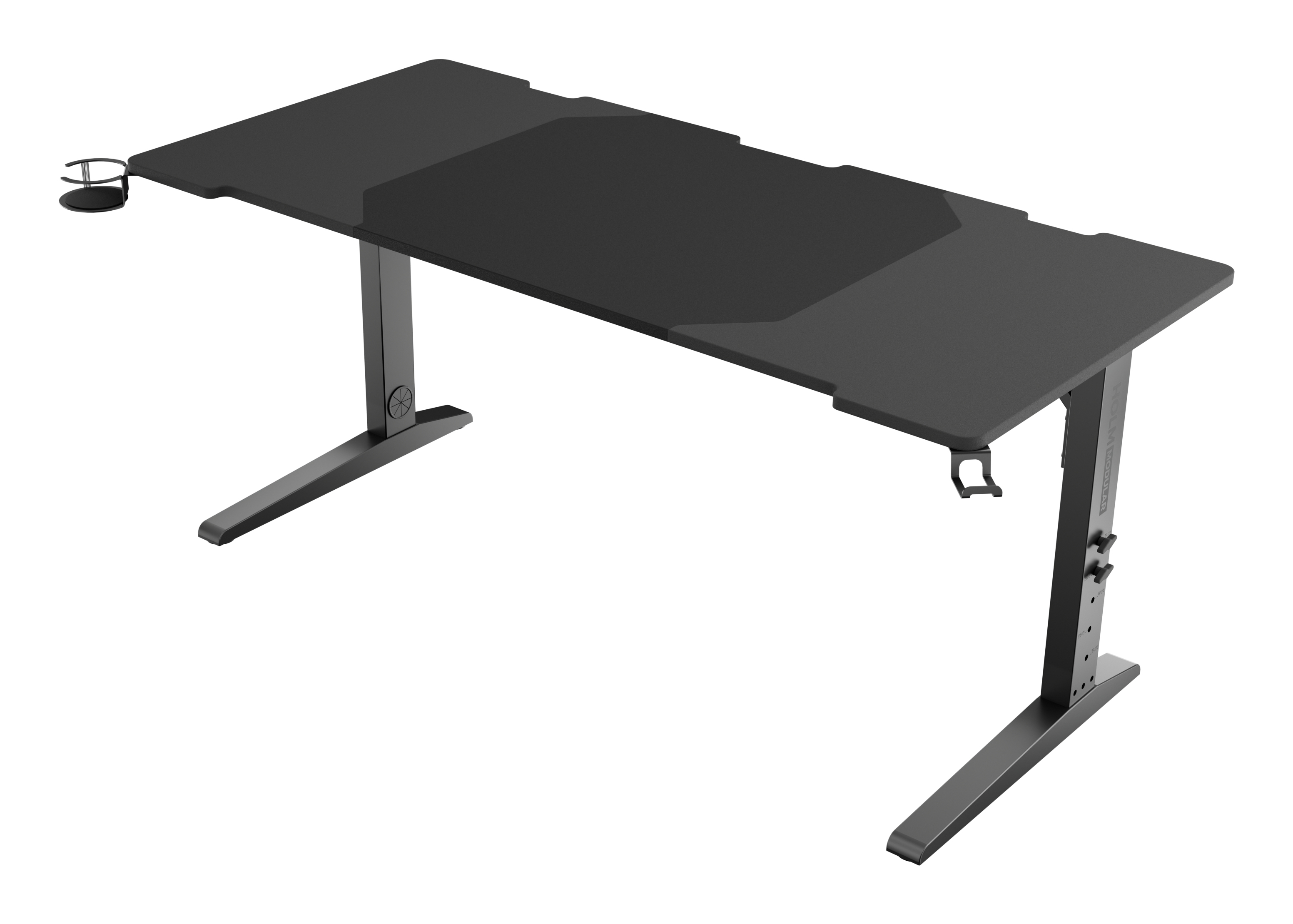 natec GENESIS NDS-2250, Gerade, Rechteckige Form, MDF-Platten, Stahl, Gaming, SchwarzHolm Modular 160