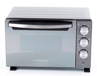 ROMMELSBACHER BGS 1400, 22 l, Schwarz, Silber, Freistehend, Drehregler, 60 min, Glas22 L - 230 V - 1380 W - schwarz/silber