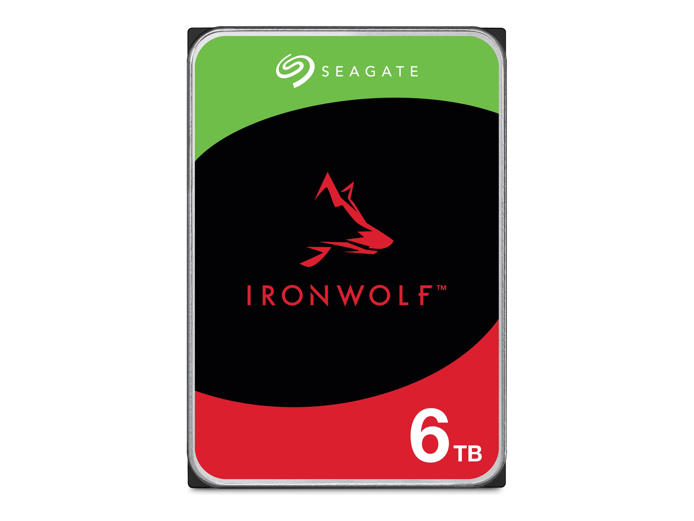 Seagate IronWolf ST6000VN006 - Festplatte - 6 TB - intern - 3.5" (8.9 cm)SATA 6Gb/s - Puffer: 256 MB - mit 3 Jahre Seagate Rescue Datenwiederherstellung