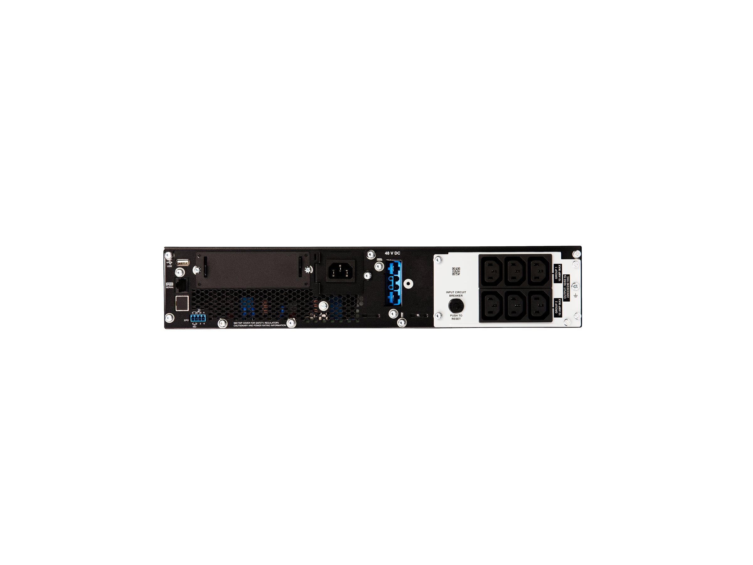 APC Smart-UPS SRT 1500VA - USV (in Rack montierbar/extern)Wechselstrom 220/230/240 V - 1500 Watt - 1500 VA - USB - serial - Ausgangsanschlüsse: 6 - PFC - Schwarz