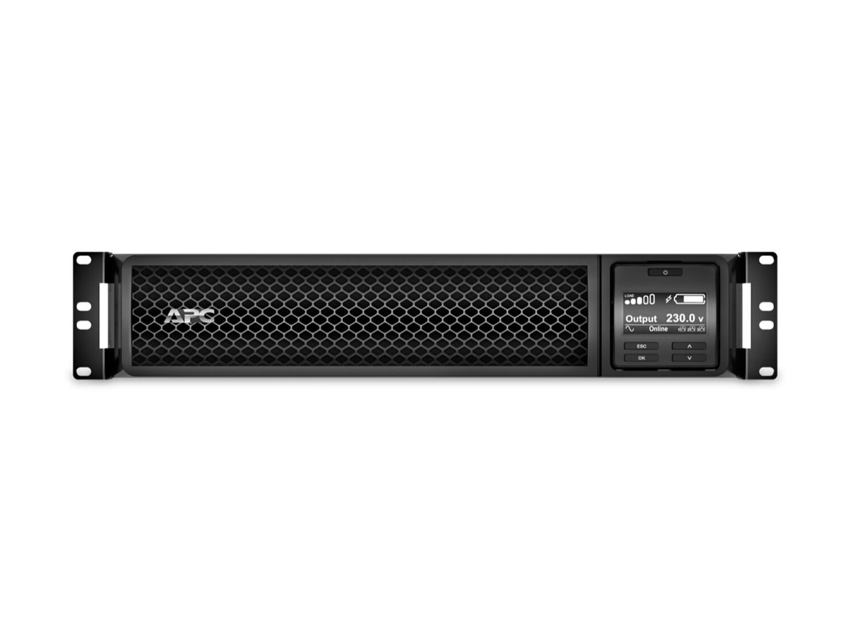 APC Smart-UPS SRT 1000VA RM - USV (Rack - einbaufähig)Wechselstrom 230 V - 1000 Watt - 1000 VA - RS-232 - USB - Ethernet 10/100 - Ausgangsanschlüsse: 6 - PFC - 2U - Schwarz - mit APC UPS Network Manag