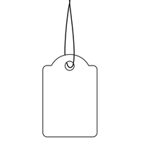 HERMA Strung marking tags - Weiß - 18 x 28 mm1000 Etikett(en) Namensetiketten