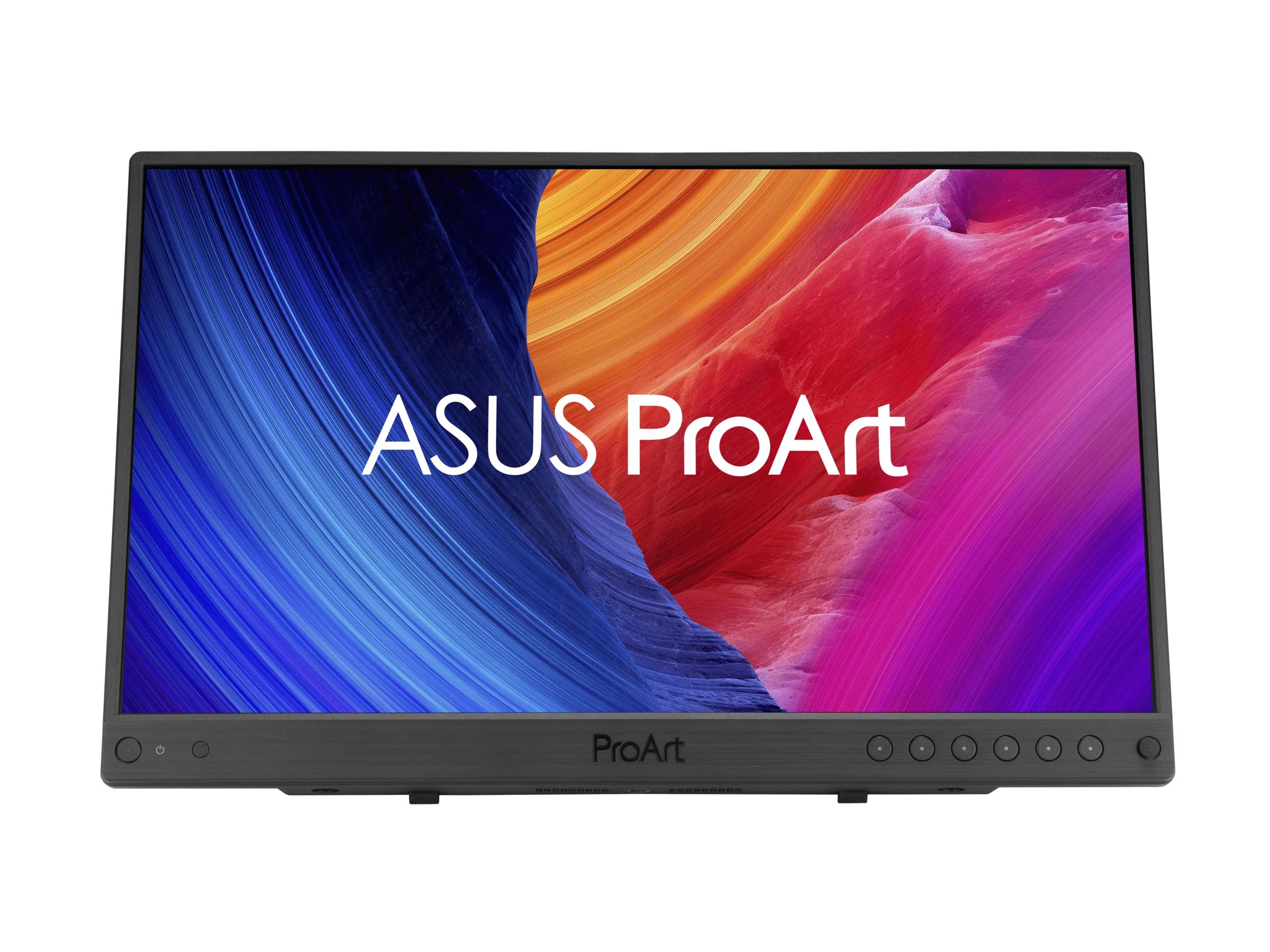 ASUS ProArt PA16USV - LED-Monitor - 40.6 cm (16")(15.6" sichtbar) - tragbar - 3840 x 2160 4K @ 60 Hz - IPS - 400 cd/m² - 1200:1 - HDR10 - 5 ms - HDMI - USB-C - 12G-SDI - Schwarz - mit Zero Bright Dot-