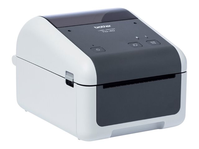 Brother TD-4210D - Etikettendrucker - Thermodirekt - Rolle (11,8 cm)203 dpi - bis zu 127 mm/Sek. - USB 2.0 - seriell - weiß - Grau