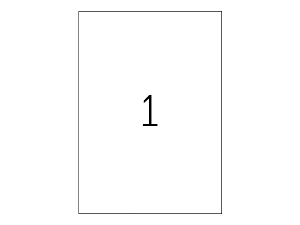 HERMA Special - Papier - matt - permanent selbstklebend - Blau - A4 (210 x 297 mm)20 Etikett(en) (20 Bogen x 1 Etiketten