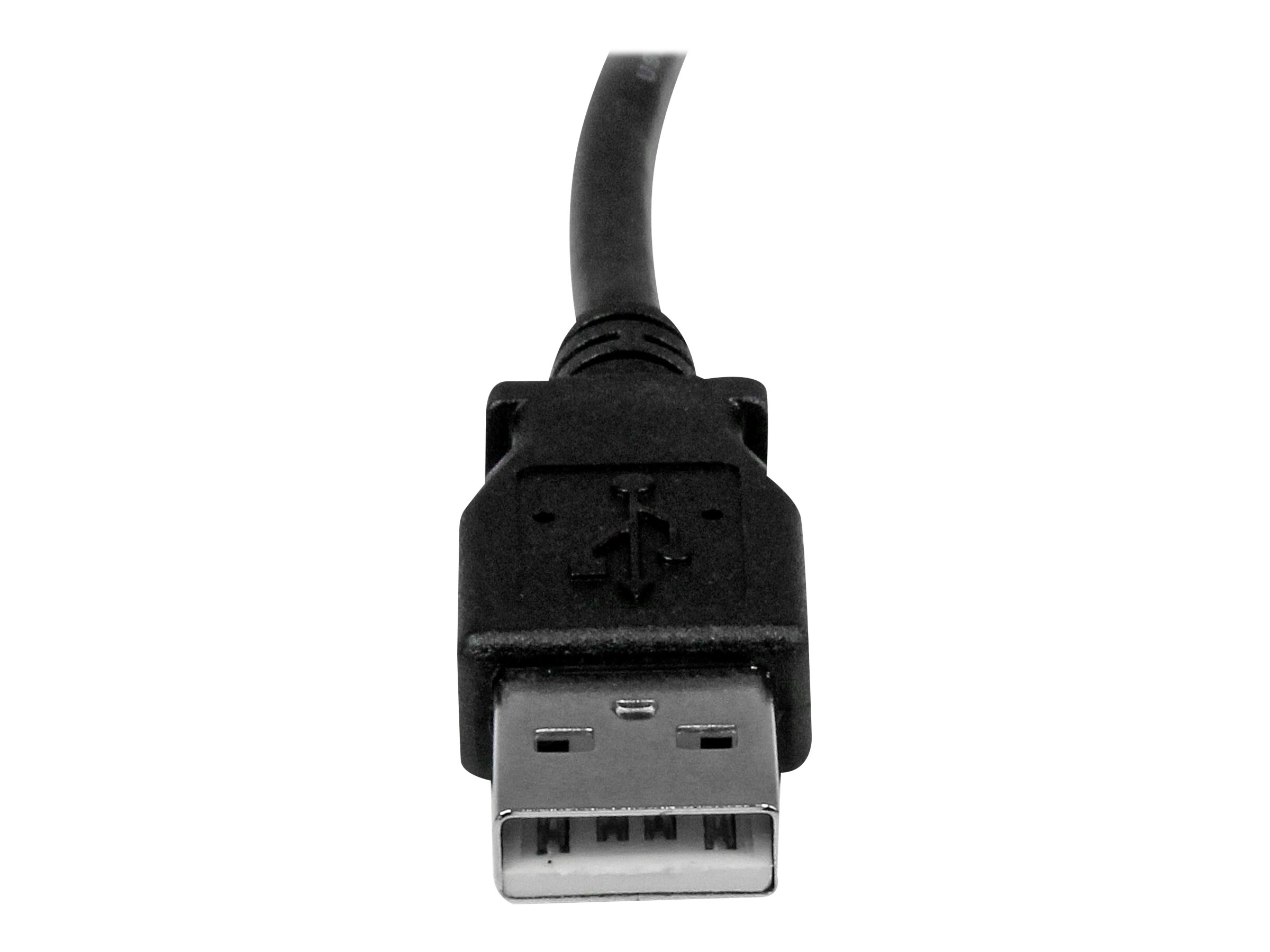 StarTech.com 3m USB 2.0 A auf B Kabel rechts gewinkelt - St/St - USB Druckerkabel - USB-Kabel - USB Typ B (M)zu USB (M) - USB 2.0 - 3 m - 90° Stecker - Schwarz