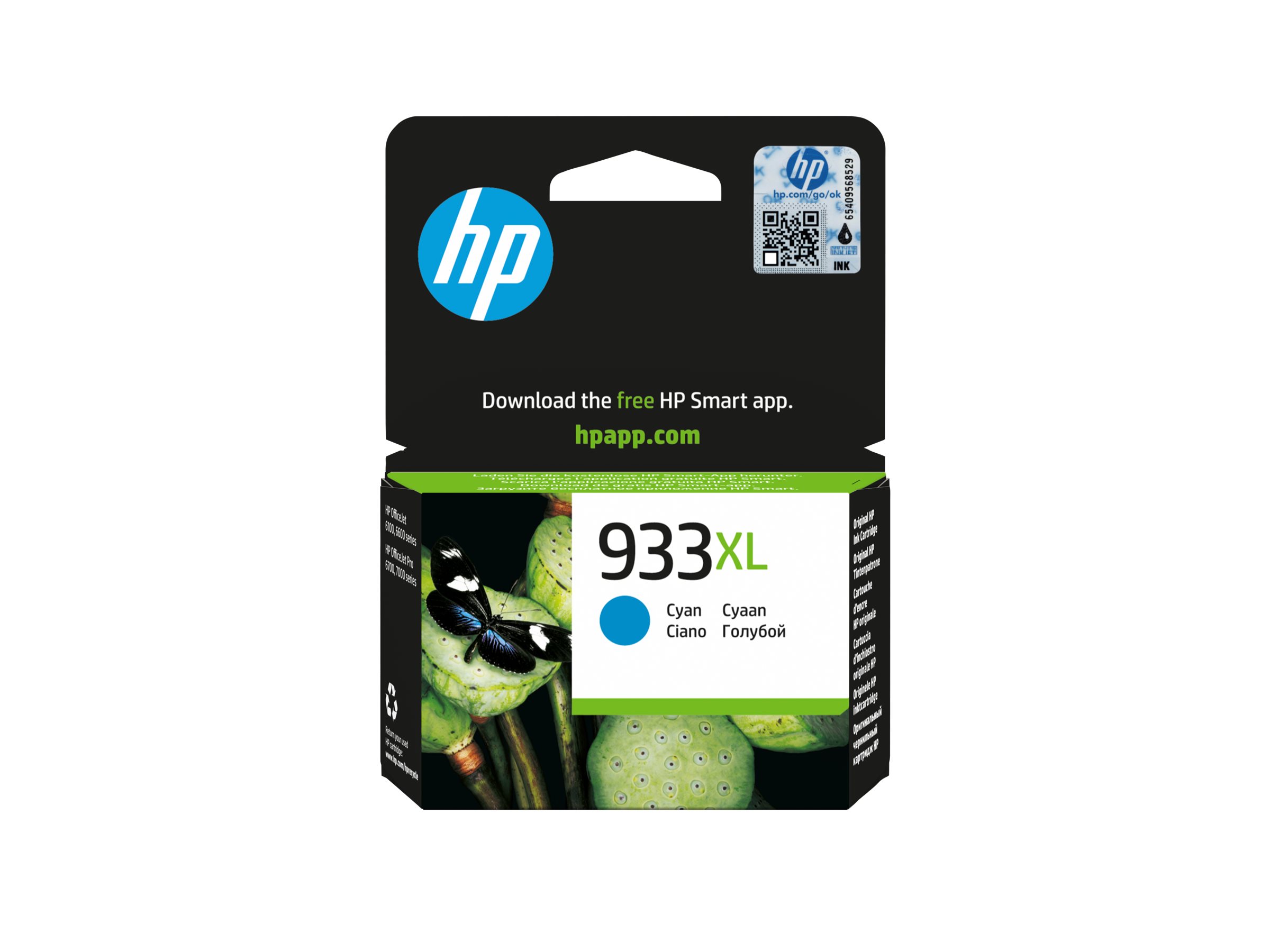 HP 933XL - Hohe Ergiebigkeit - Cyan - originalTintenpatrone
