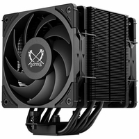 Scythe Mugen 6 Dual Fan Black Edition, Ventilator, 12 cm, 2000 RPM, 26,88 dB, 60,29 cfm, 102,44 m³/h300 - 2000 RPM - 7.68 - 60.29 CFM - 13.08 - 102.44 m³/h - 3 - 26.88 dBA