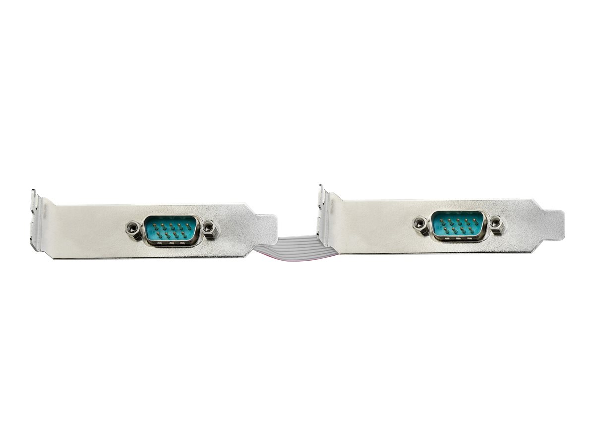 StarTech.com Startech 2 Port Serielle PCIe RS232 Adapter Karte - Serielle PCIe RS232 Host Controller Karte - PCIe auf seriell DB9 - 16950 UART - Nidrig Profil Erweiterungskarte - Windows & Linux (PEX2