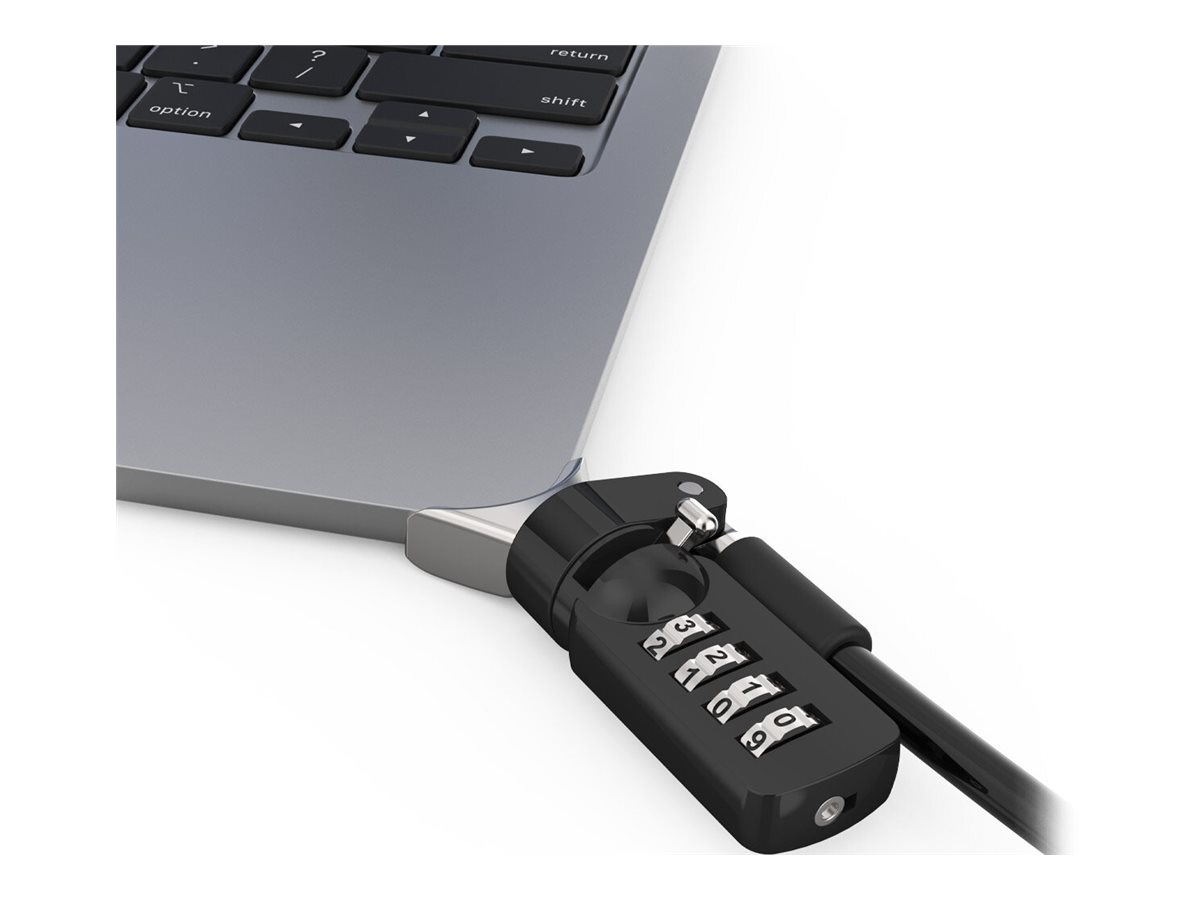 Compulocks Ledge Lock Adapter for MacBook Air 15" M2-M4 with Combination Cable Lock Silver - Sicherheitskit - Kombinationsschloss - für Apple MacBook Air (15.3 Zoll, M2, Mitte 2023)AIR 15IN M2 WITH CL