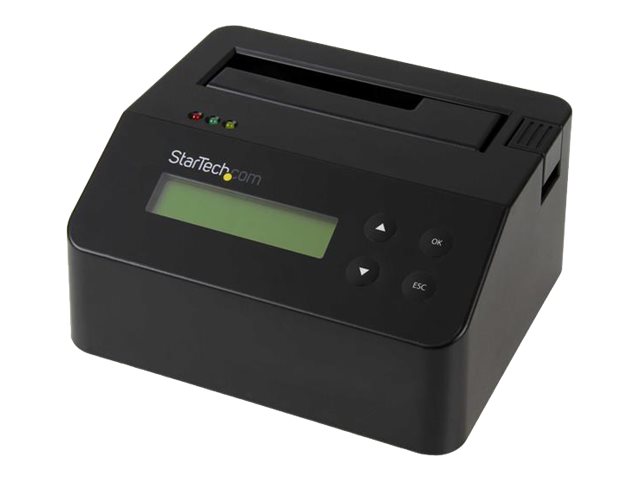 StarTech.com StarTech USB 3.0 Standalone Eraser Dock für 2.5und3.5” SATA SSD/HDD Laufwerke - Secure Drive Erase mit Belegdruck - Festplattenlöscher - Schwarz - für P/N: SVA12M5NA