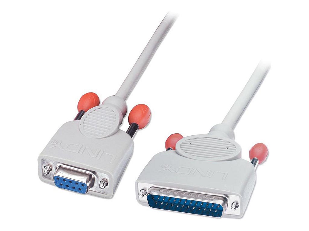 Lindy PC Serial Printer Cable - Serielles / paralleles Kabel - DB-9 (W)zu DB-25 (M) - 2 m - geformt