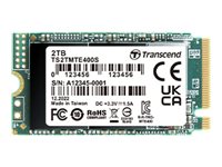 Transcend TS2TMTE400S - SSD - 2 TB - intern - M.2 2242 - PCIe 3.0 x4 (NVMe)2 TB - M.2 - PCIe Gen3 - NVMe 1.3 - 3D NAND flash