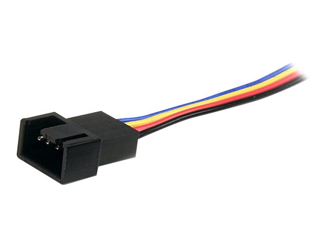 StarTech.com Y-Kabel für Lüfter 30cm - 4 Pin PWM Splitter Kabel - Strom Verteilerkabel - 1 x Molex Lüfter (Buchse)auf 2 x Molex (Stecker) - Netzsplitter für Lüfter - 4-polig PWM (W) zu 4-polig PWM (M)