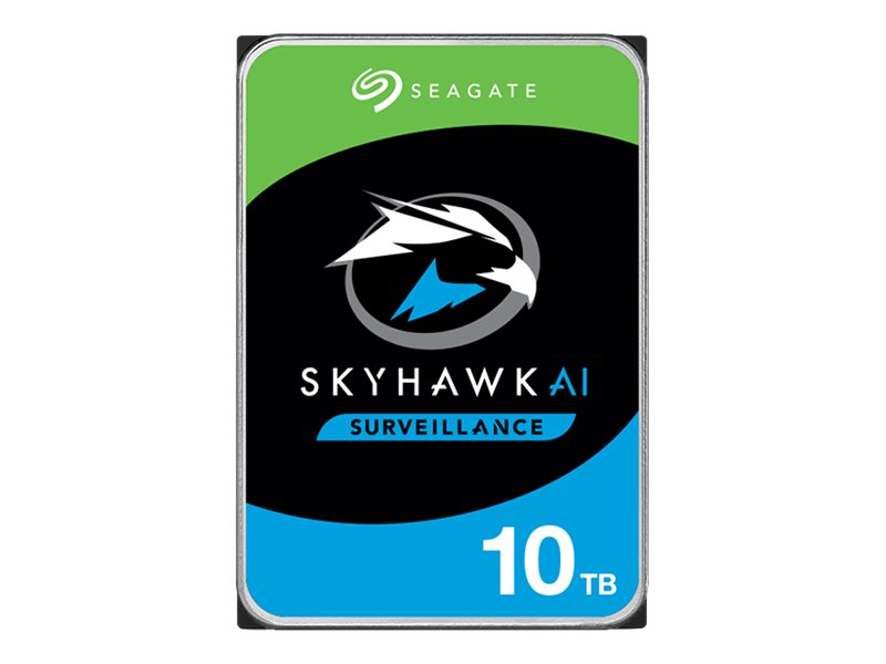 Seagate SkyHawk AI ST10000VE001 - Festplatte - 10 TB - intern - 3.5" (8.9 cm)SATA 6Gb/s - 7200 rpm - Puffer: 256 MB