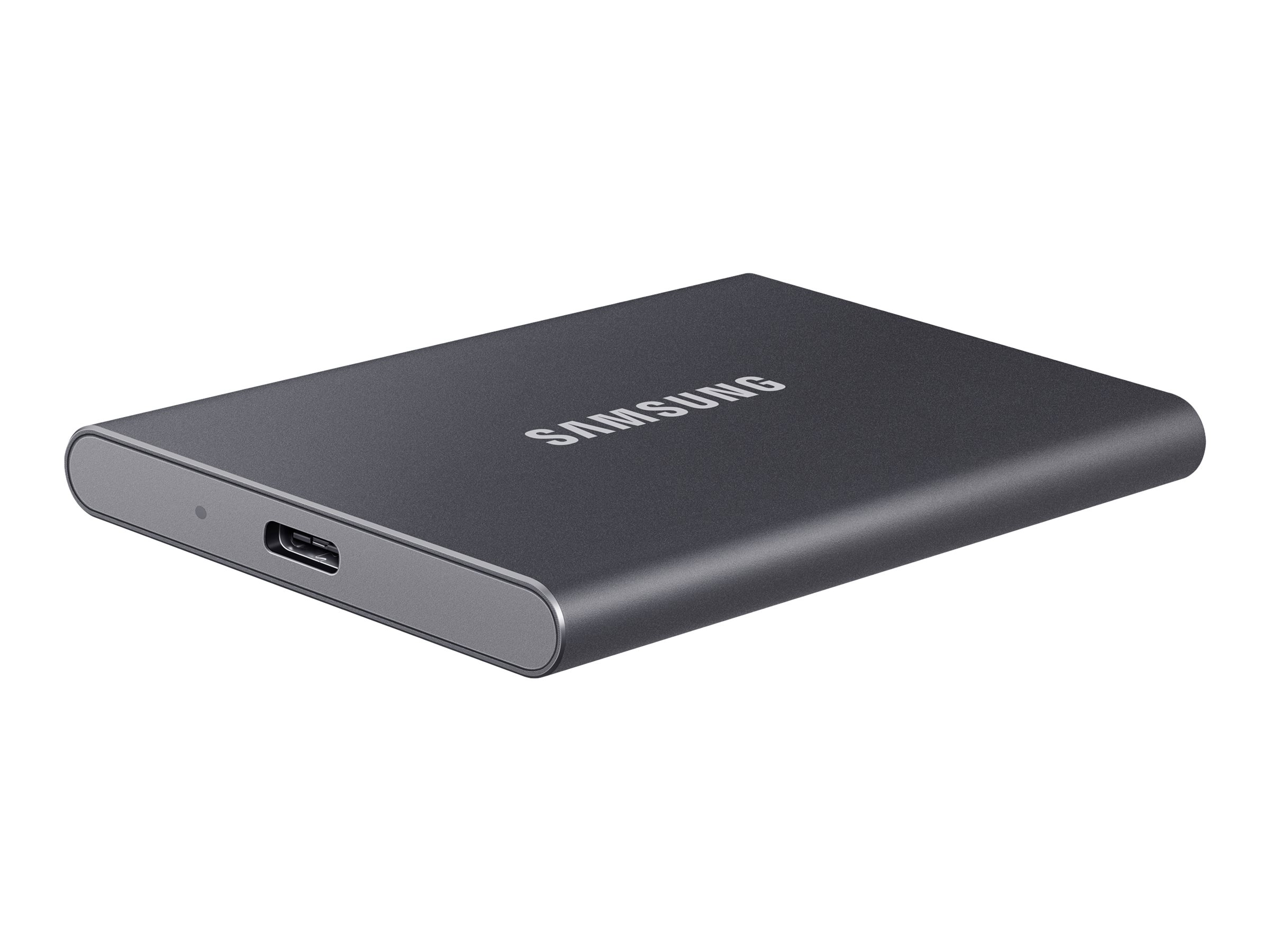 Samsung T7 MU-PC1T0T - SSD - verschlüsselt - 1 TB - extern (tragbar)USB 3.2 Gen 2 (USB-C Steckverbinder) - 256-Bit-AES - Titan Gray